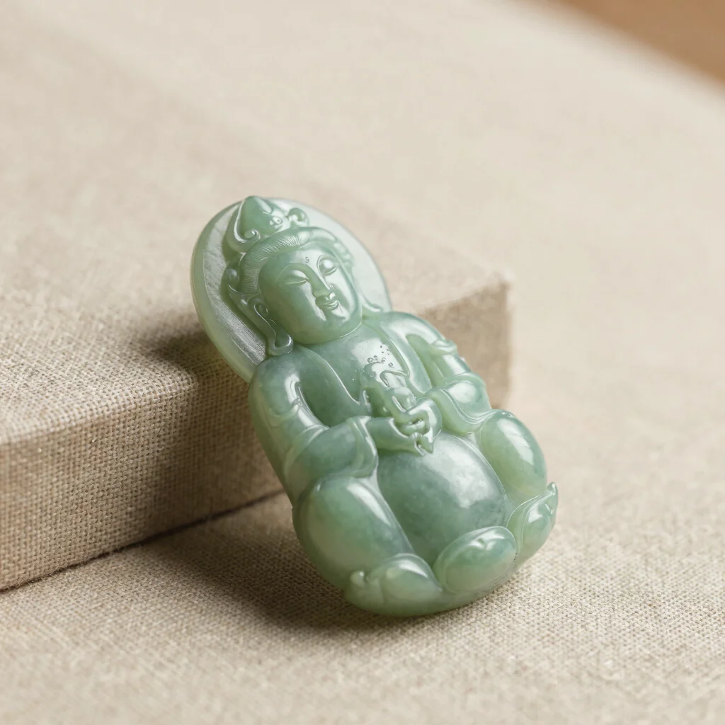 Nephrite Jade Guanyin Pendant