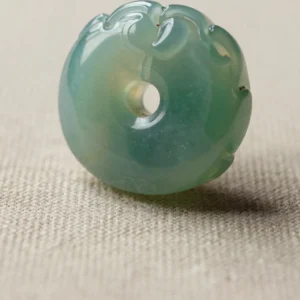 Carved Green Agate Tara Amulet